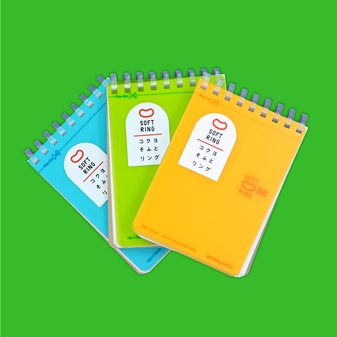 80 Sheets - Soft Ring Tiny Notebook | Kokuyo | A7 Lined Notebook