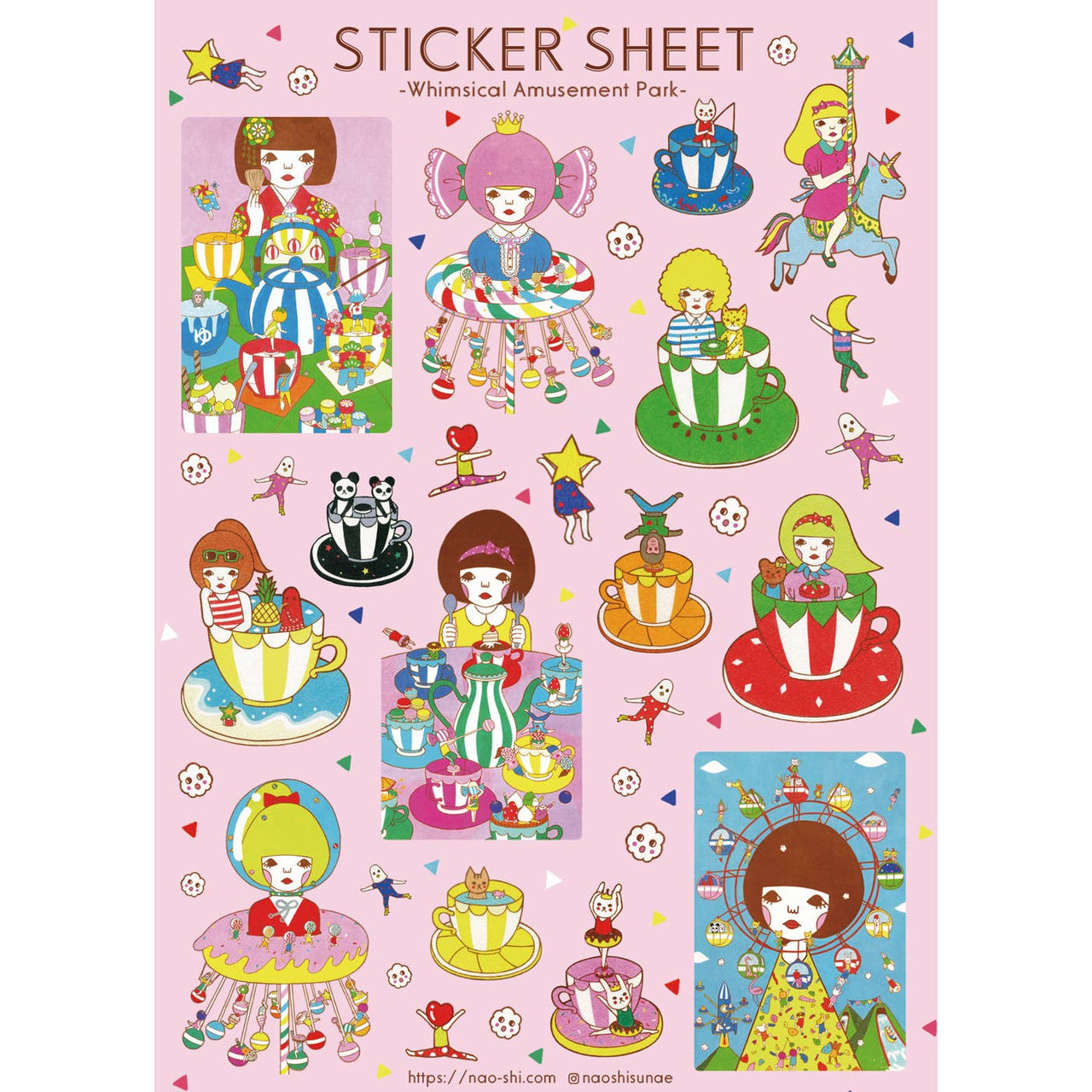 Whimsical Amusement Park | Naoshi | Sticker Sheet