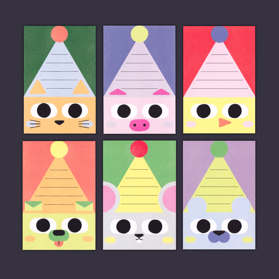 Party Invitations (Pack of 6) | Paperole | Postcard