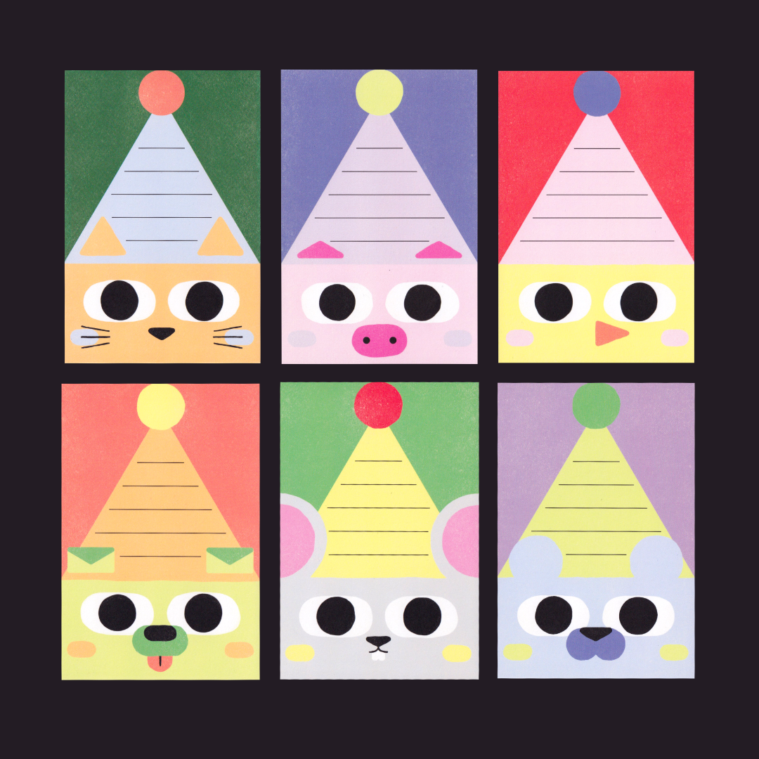 Birthday Invitations (Pack of 6) | Paperole | Postcard