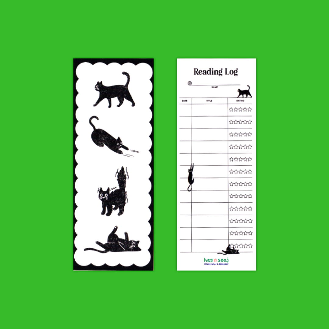 Reading Log Bookmark  | hey ✿ sooj