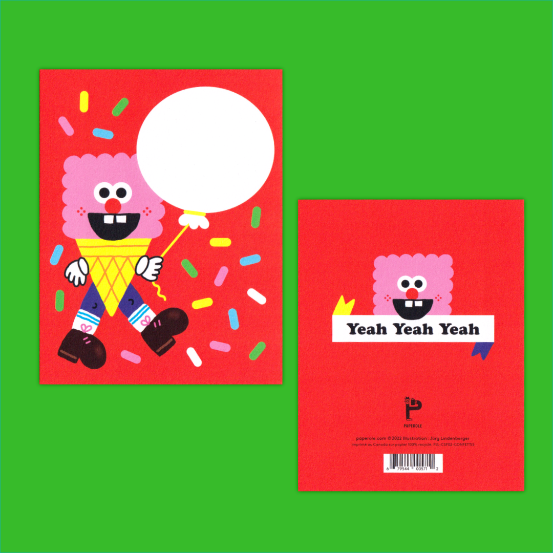 Confettis | Jürg Lindenberger | Greeting card