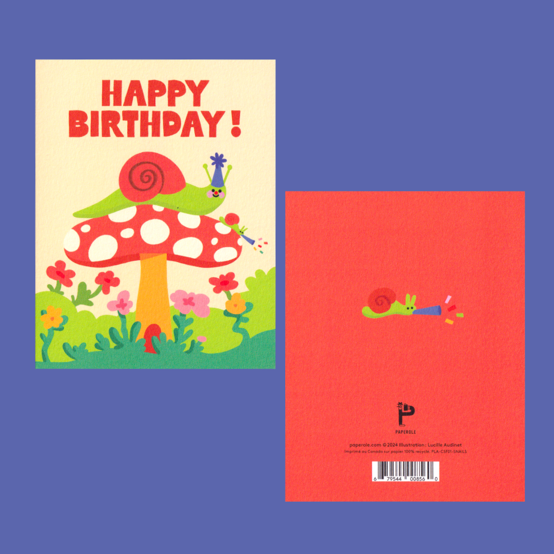 Snail Party | Lucille Audinet | Greeting card