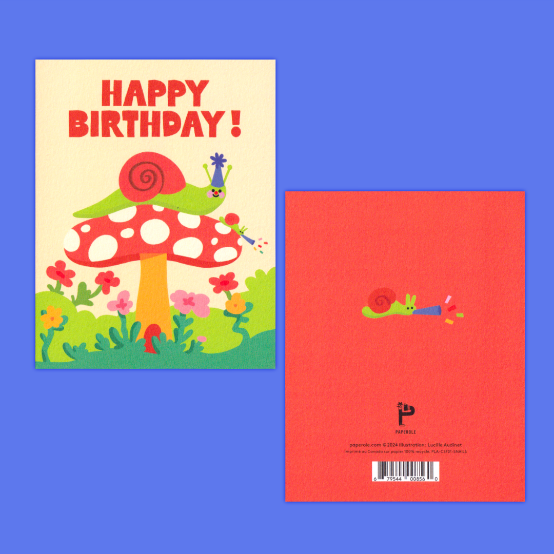Snail Party | Lucille Audinet | Greeting card