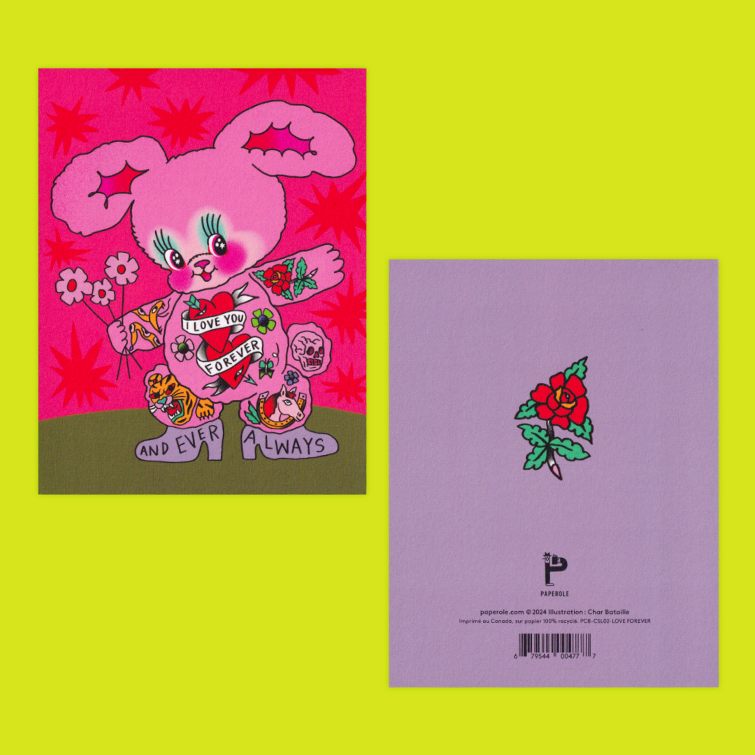 Love Forever | Char Bataille | Greeting card