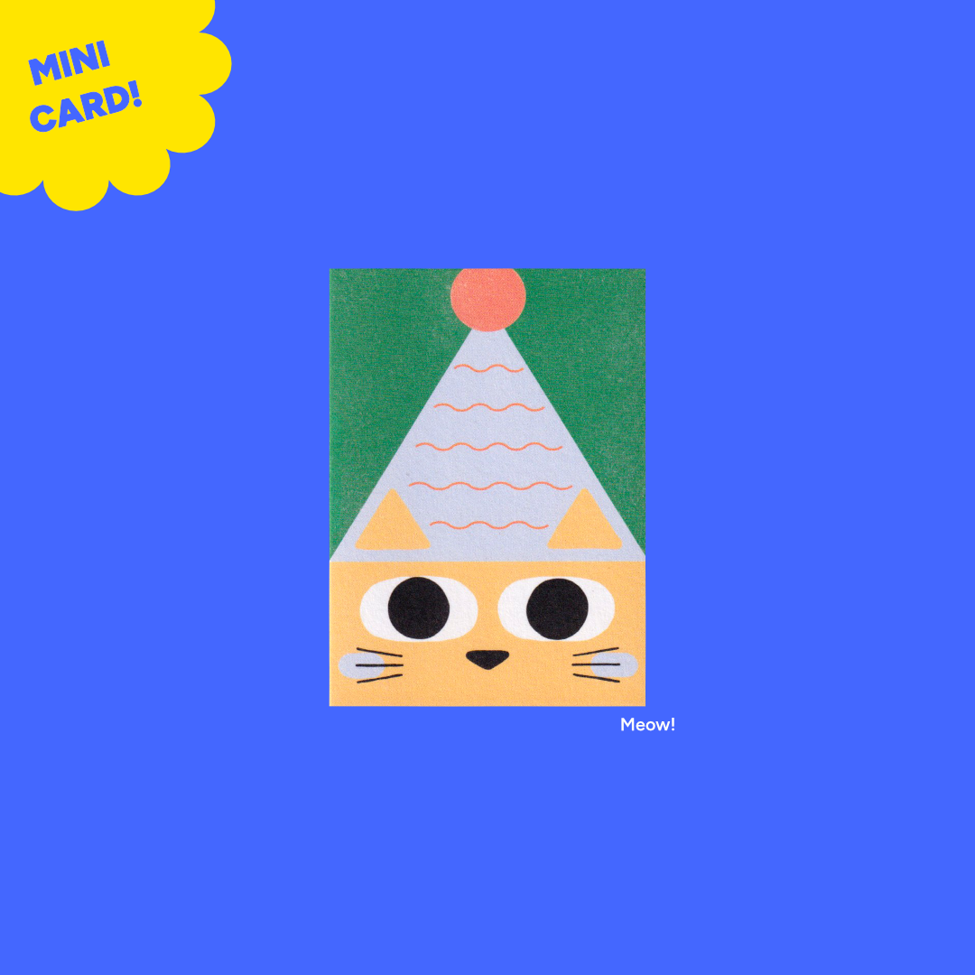 Cat | Paperole | Miniature Greeting Card
