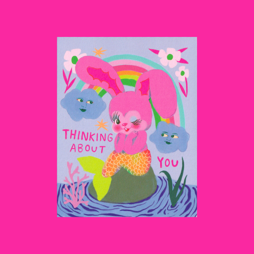 Bunny Mermaid | Char Bataille | Greeting card