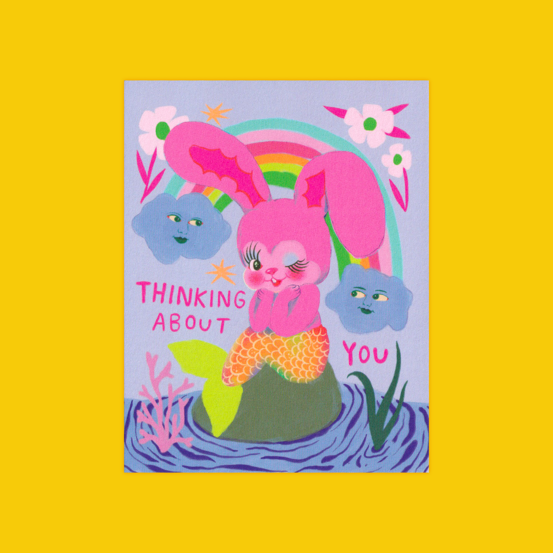 Bunny Mermaid | Char Bataille | Greeting card