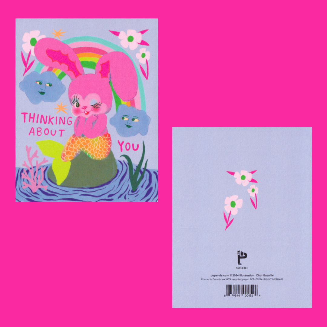 Bunny Mermaid | Char Bataille | Greeting card