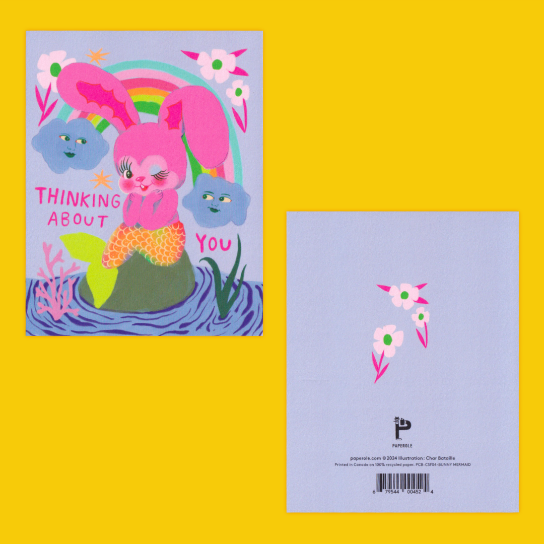 Bunny Mermaid | Char Bataille | Greeting card