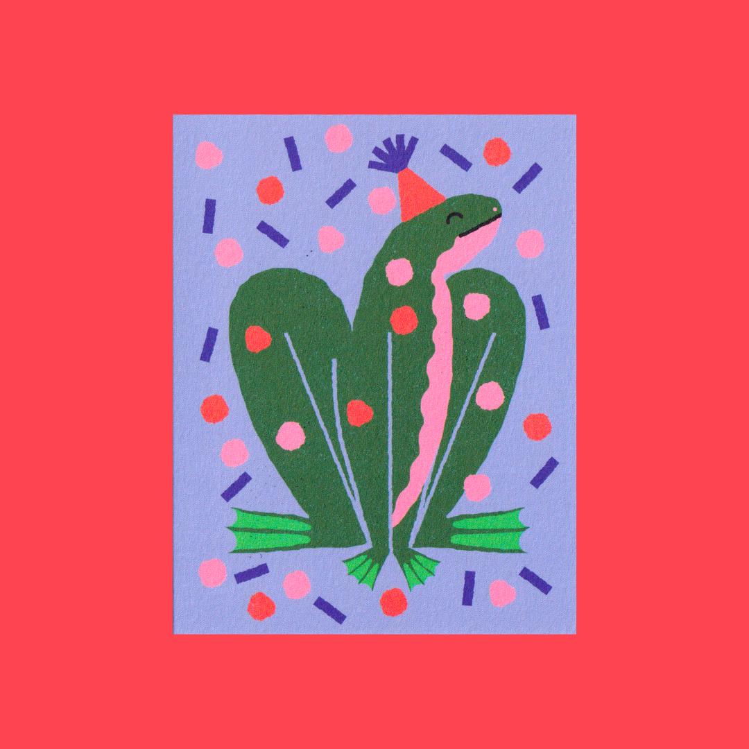 Party Frog  | Amélie Lehoux | Greeting card