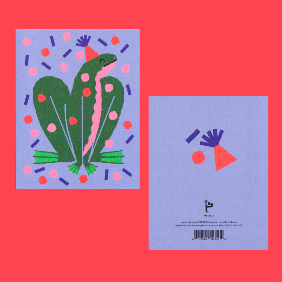 Party Frog  | Amélie Lehoux | Greeting card