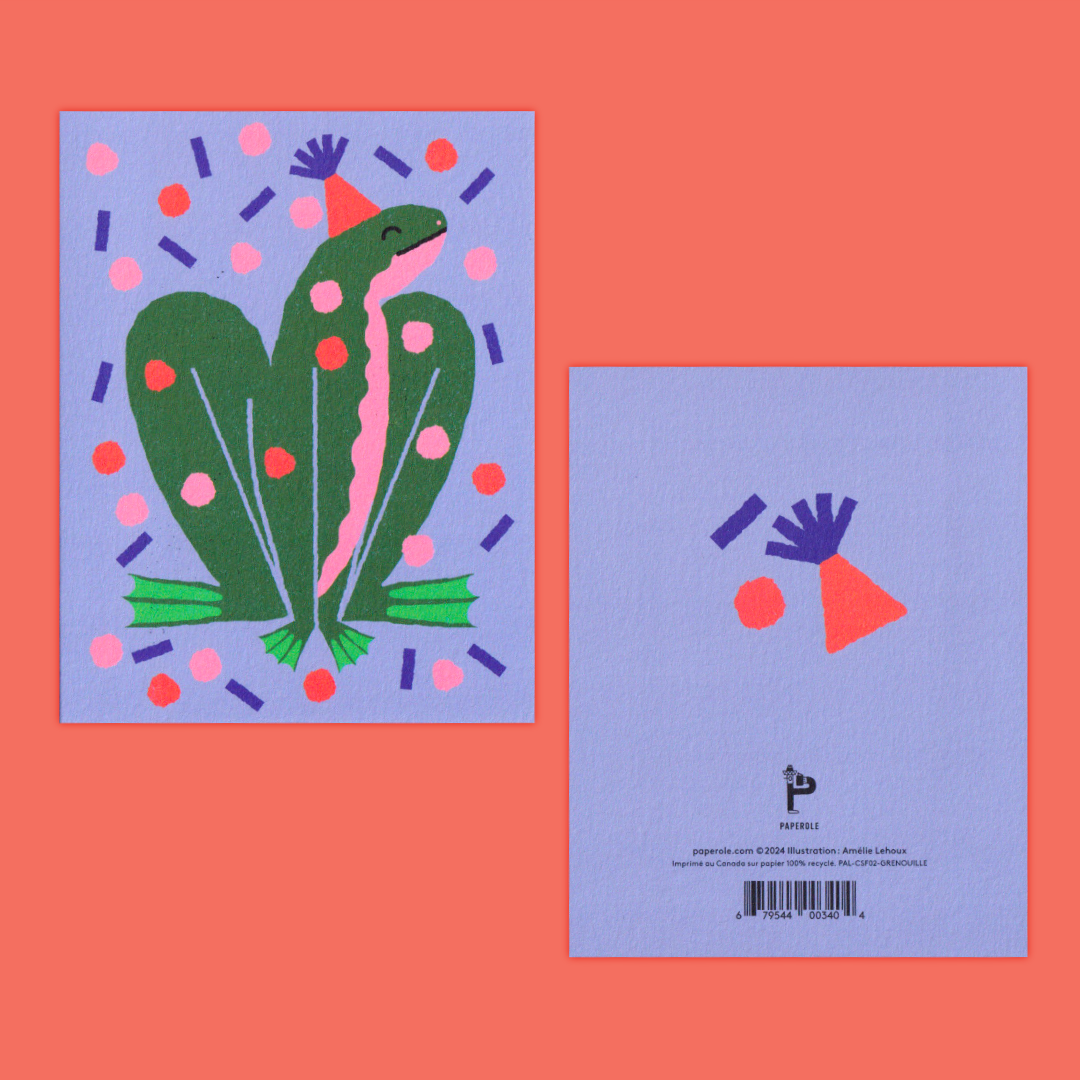 Party Frog  | Amélie Lehoux | Greeting card
