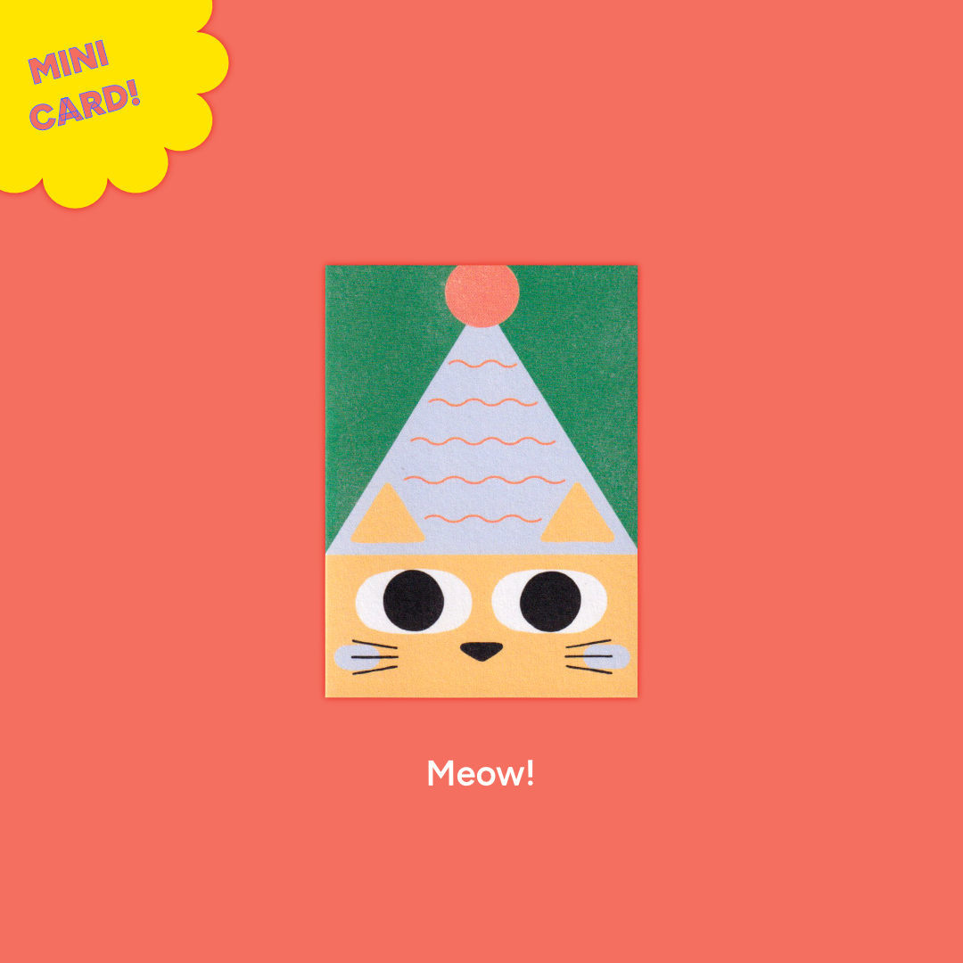 Cat | Paperole | Miniature Greeting Card