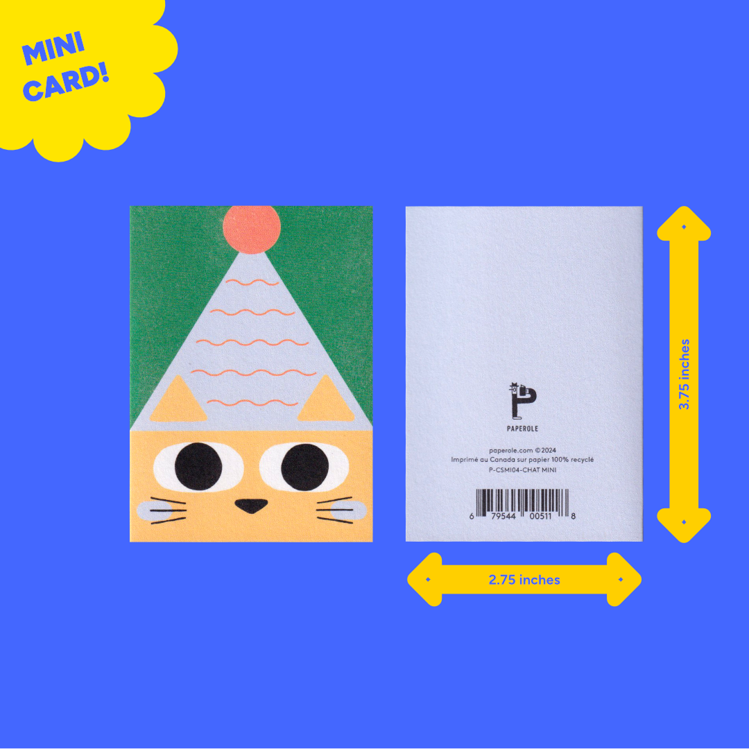 Cat | Paperole | Miniature Greeting Card