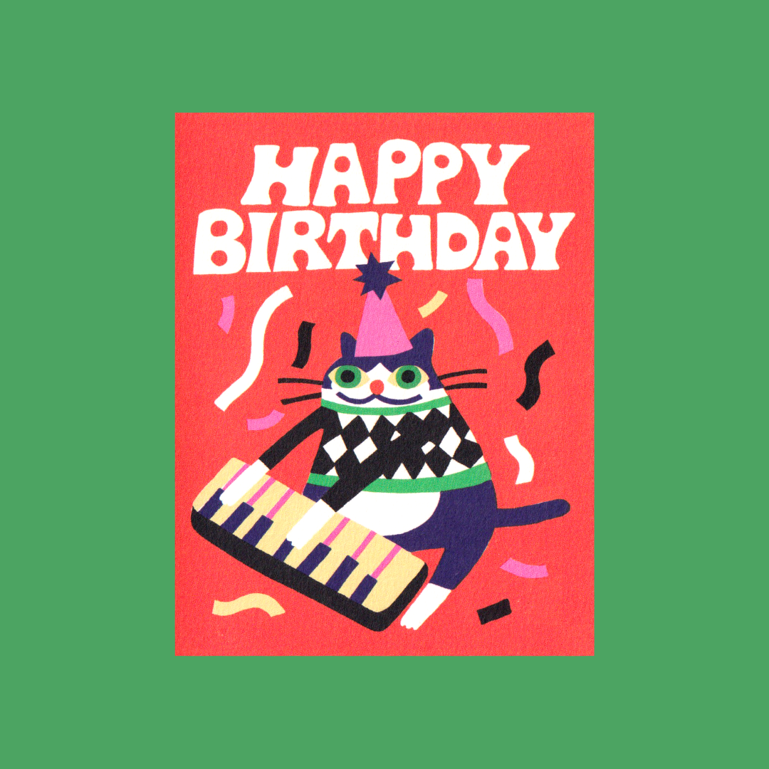 Jazzy Cat | Jess Hannigan | Greeting card