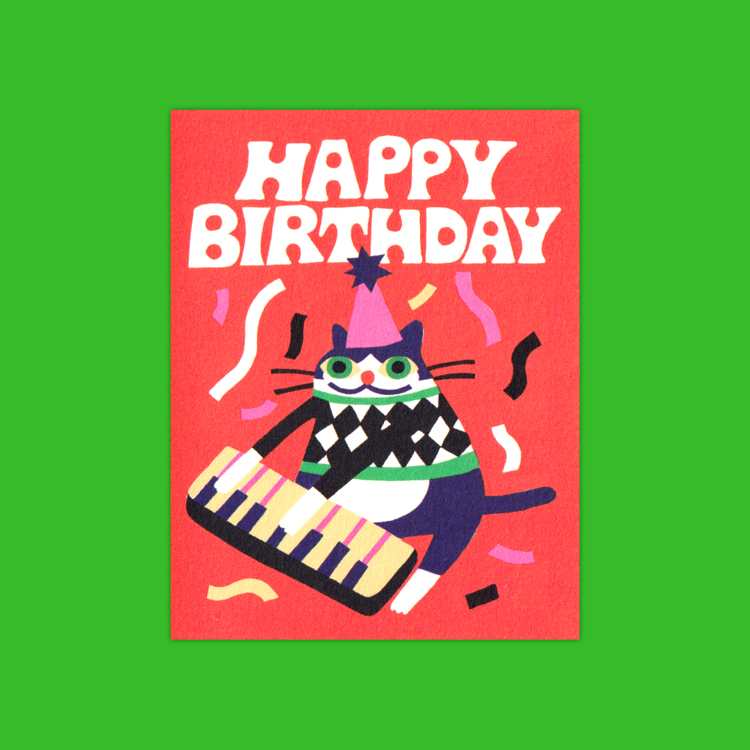 Jazzy Cat | Jess Hannigan | Greeting card