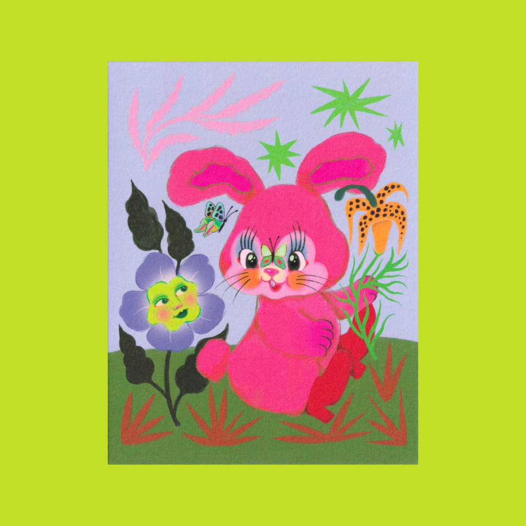 Lapin | Char Bataille | Greeting card
