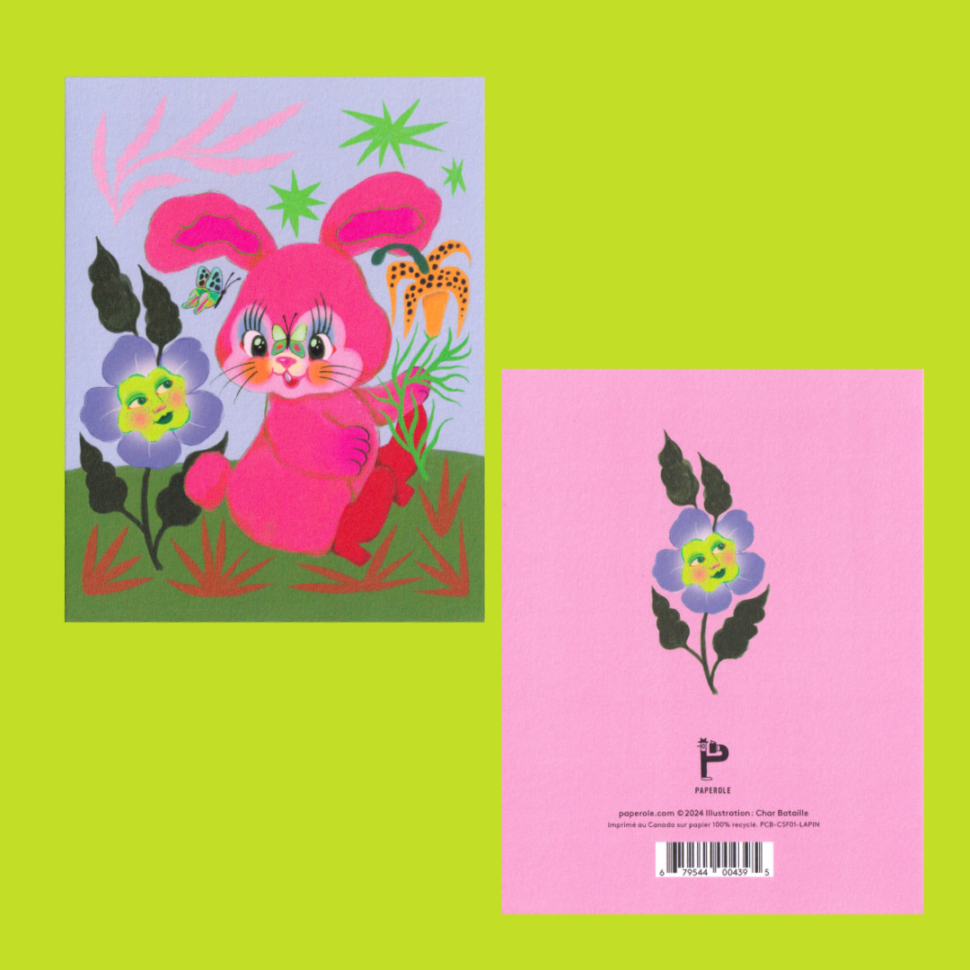 Lapin | Char Bataille | Greeting card