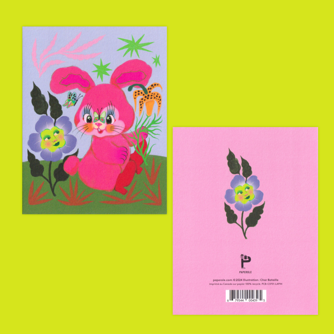 Lapin | Char Bataille | Greeting card