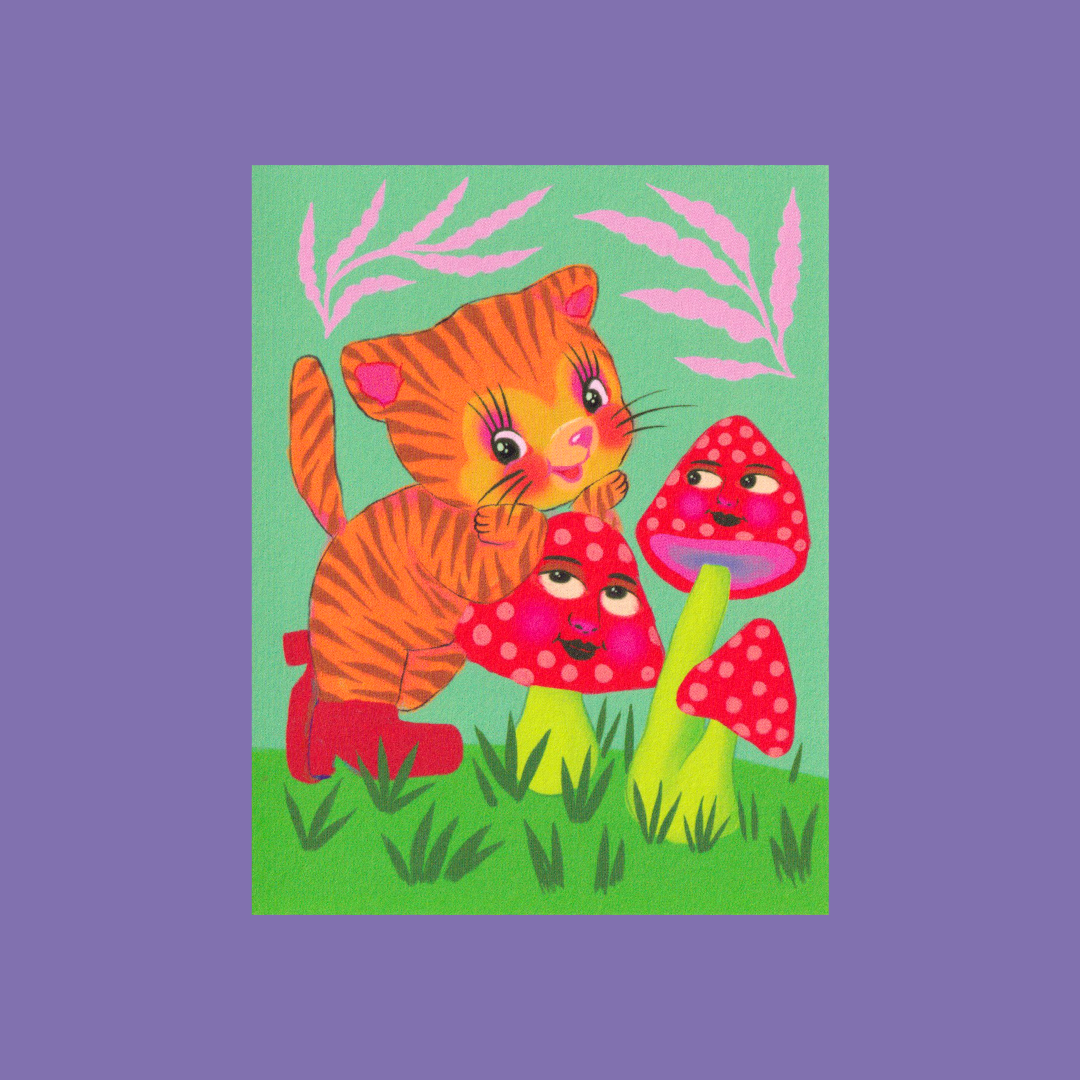 Mushrooms | Char Bataille | Greeting card