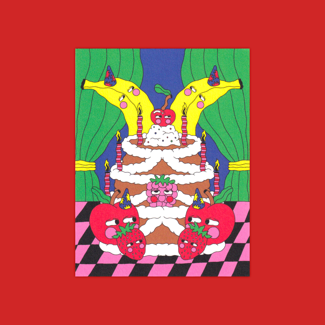 Fruit Cake | Justine Jossart | Greeting card