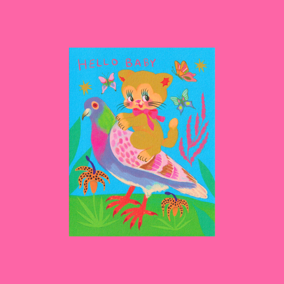 Hello Baby | Char Bataille | Greeting card