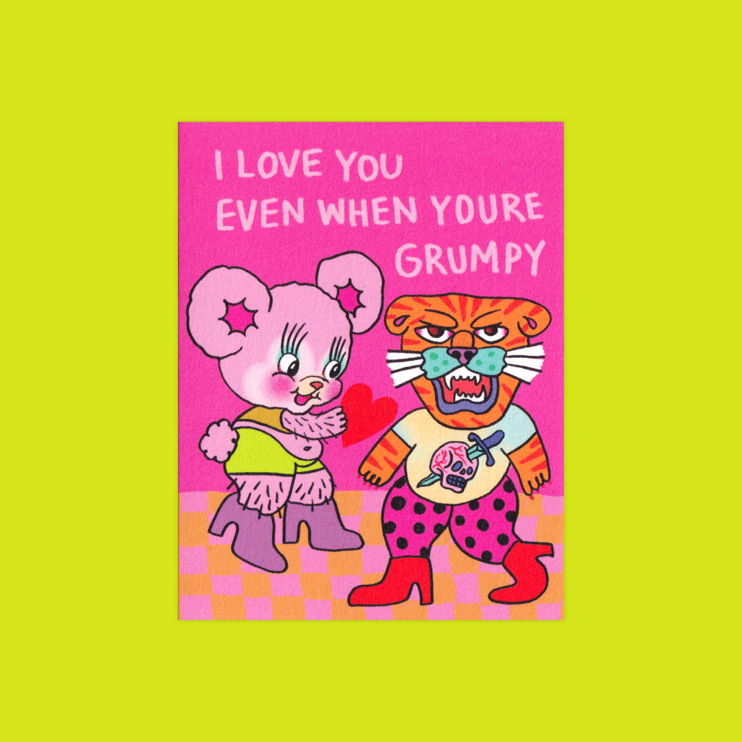Grumpy Love | Char Bataille | Greeting card