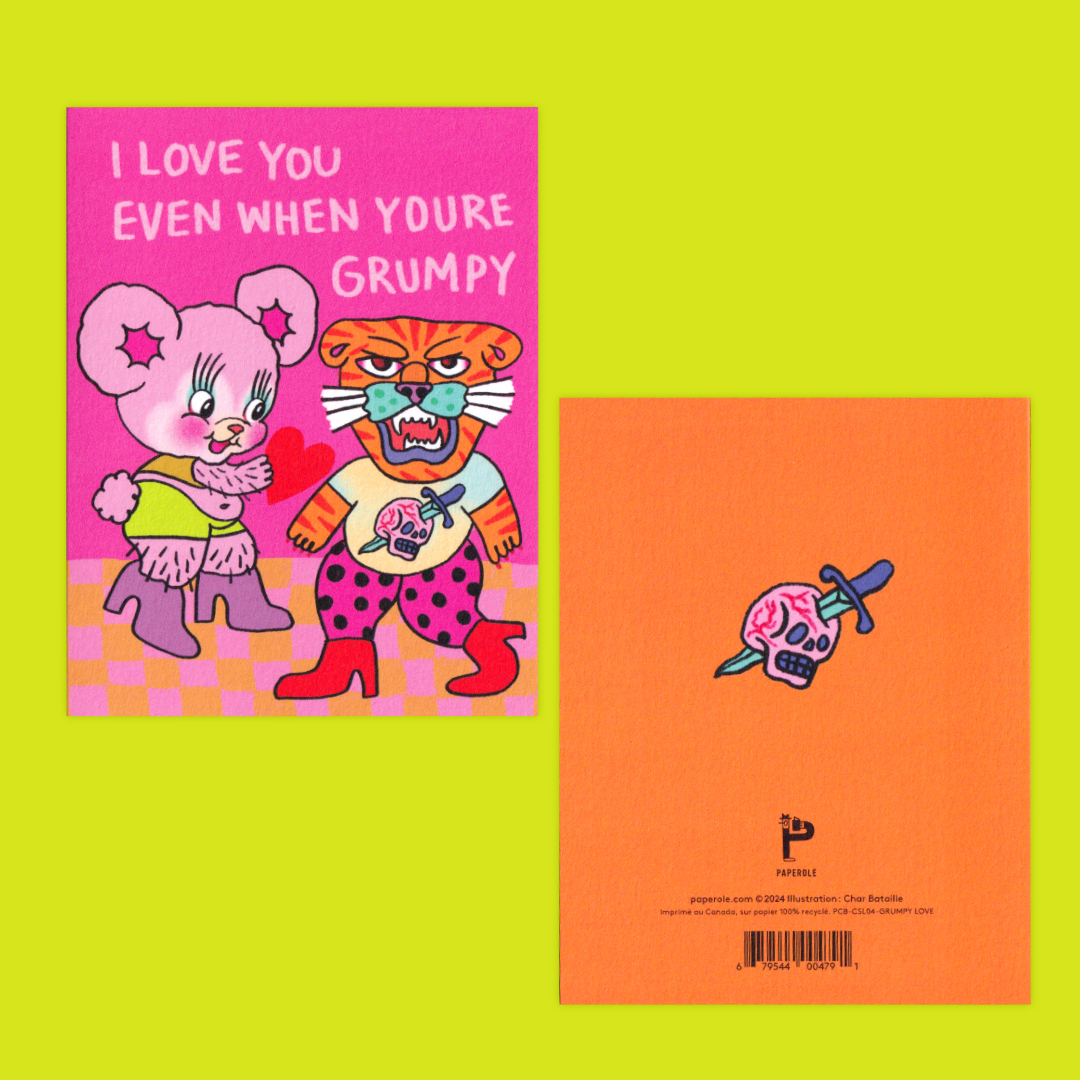 Grumpy Love | Char Bataille | Greeting card