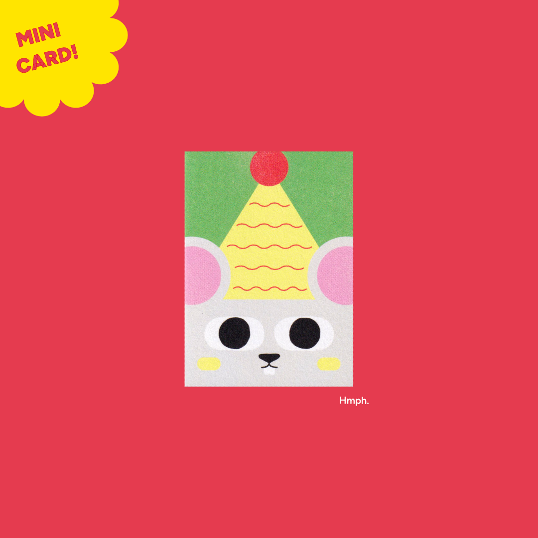 Mouse | Paperole | Miniature Greeting Card