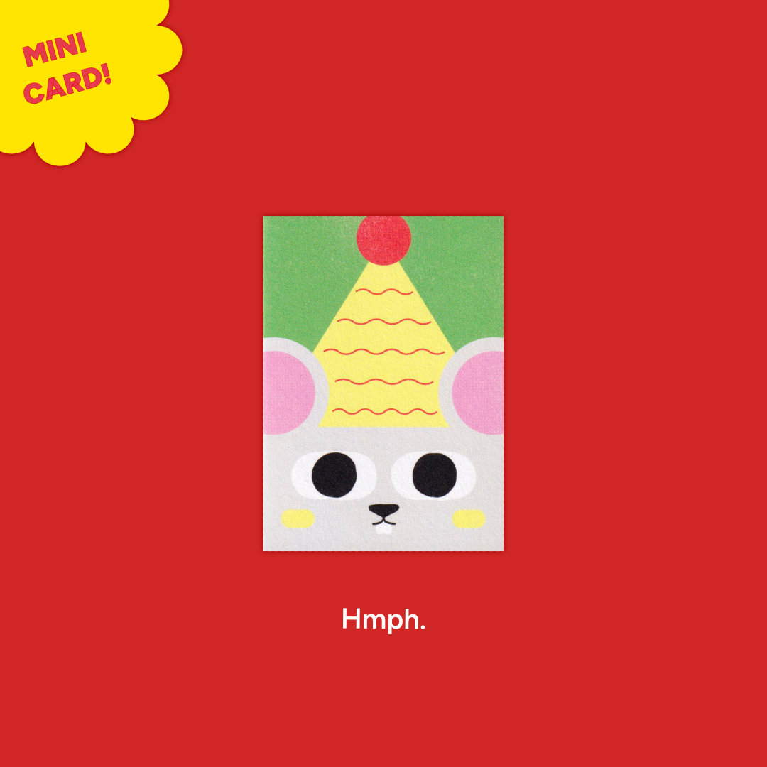 Mouse | Paperole | Miniature Greeting Card