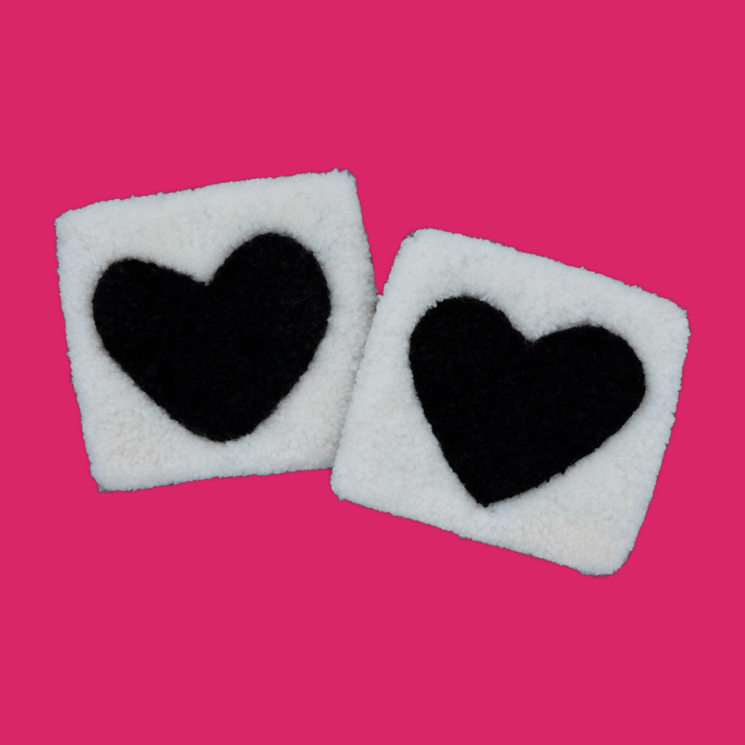 Heart Mug Rugs | Hi Cutie