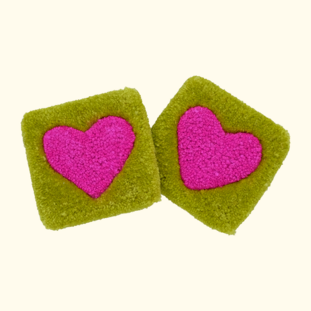 Heart Mug Rugs | Hi Cutie