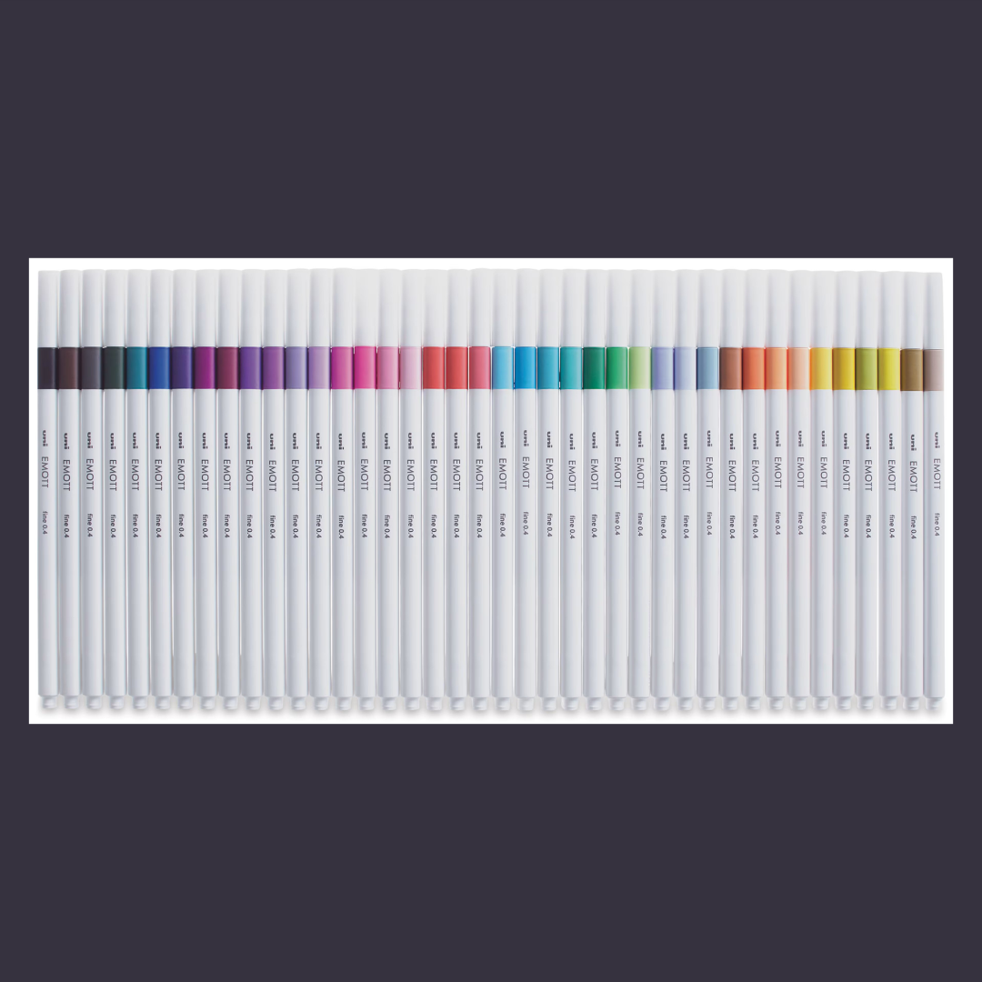 EMOTT 40 Color Set | Mitsubishi Pencil | Pen Set