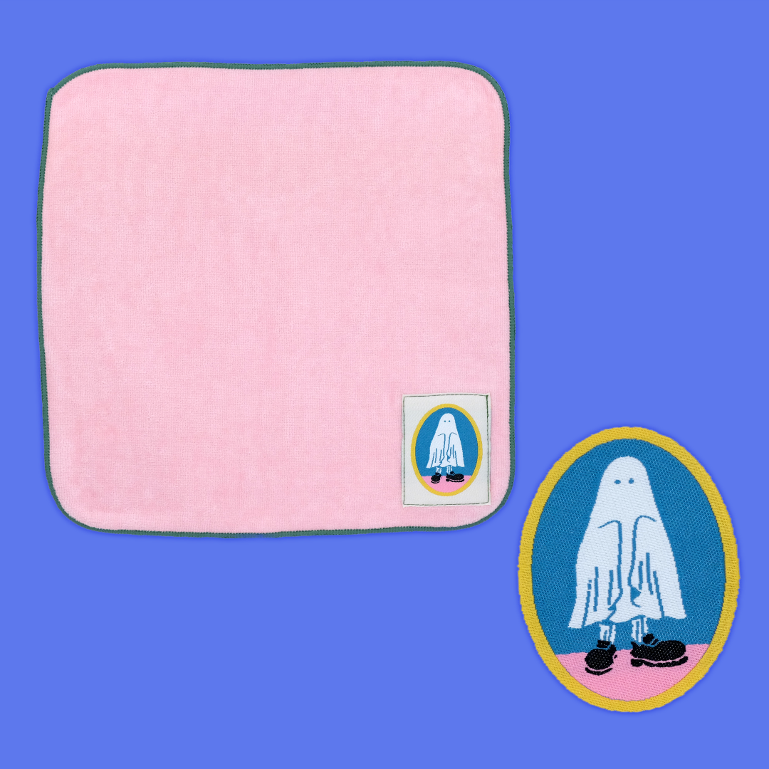 Wearing Shoes Ghost - Pink | GreenFlash | Face Towel