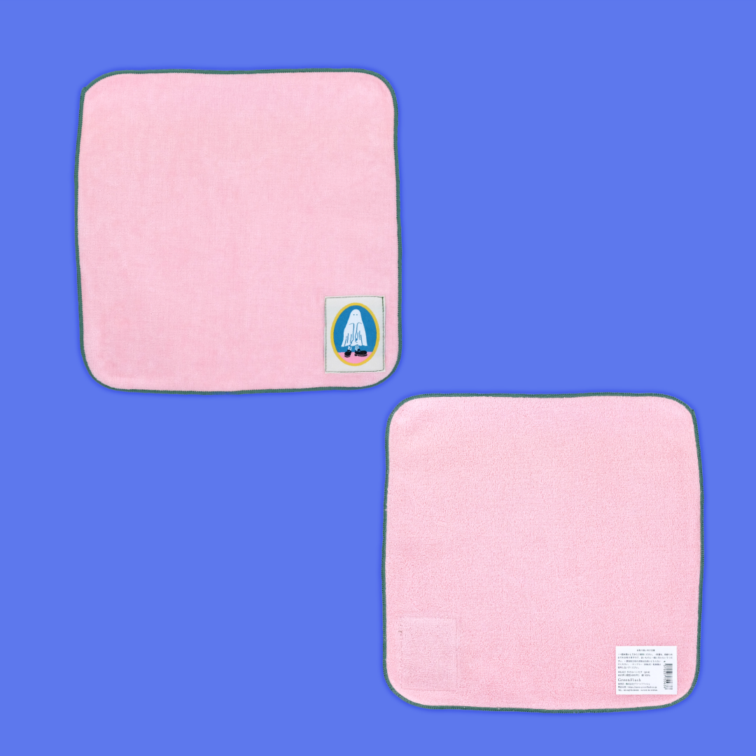 Wearing Shoes Ghost - Pink | GreenFlash | Face Towel