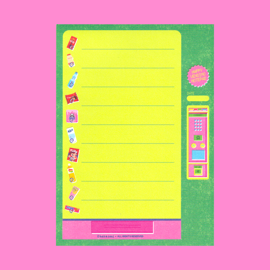 Happy Vending | hey ✿ sooj | Notepad