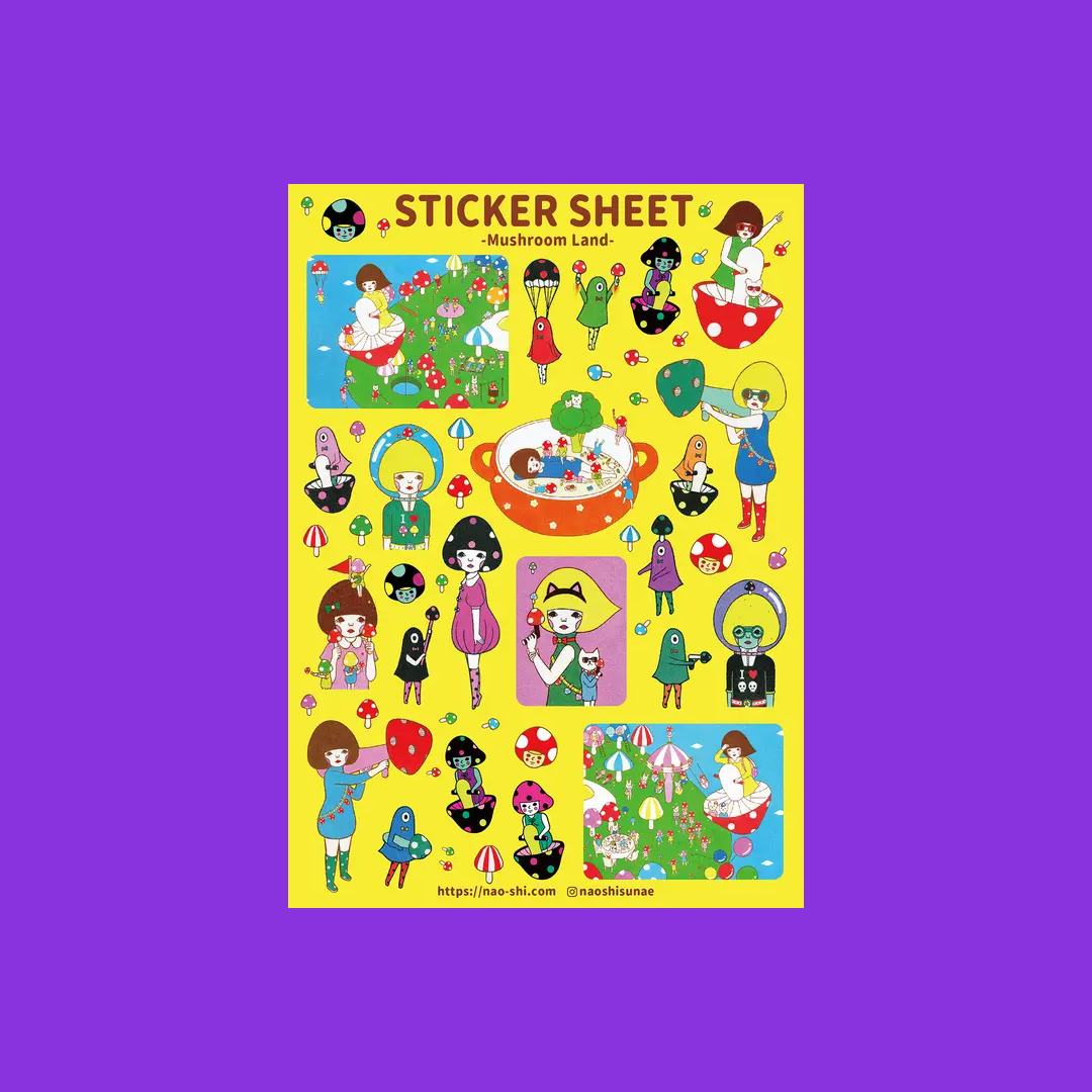Mushroom Land | Naoshi | Sticker Sheet