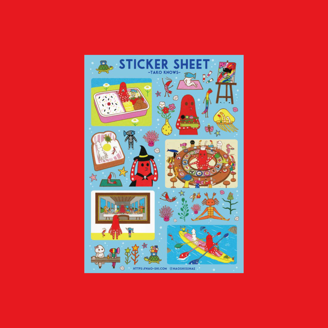 Tako Knows | Naoshi | Sticker Sheet