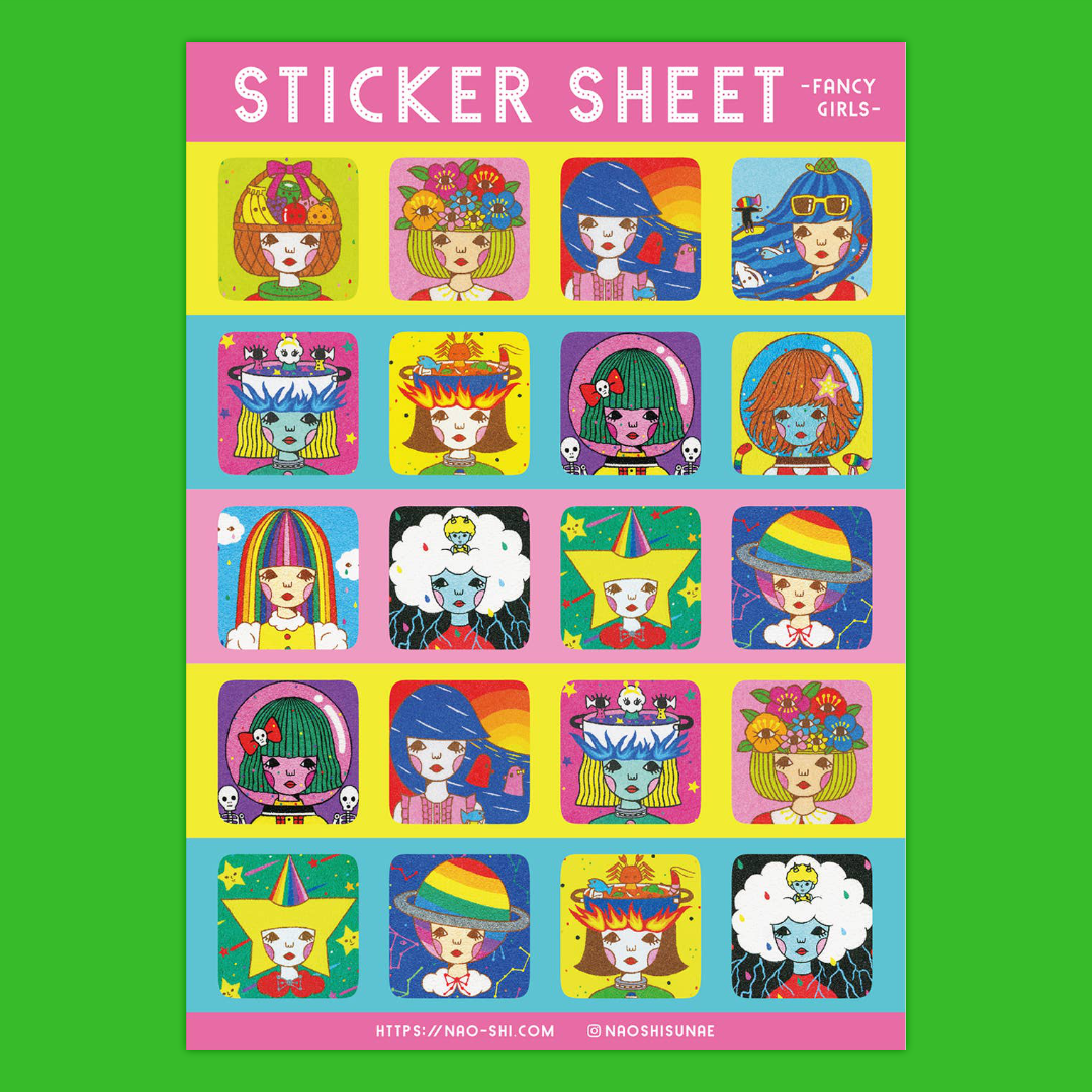 Fancy Girls | Naoshi | Sticker Sheet
