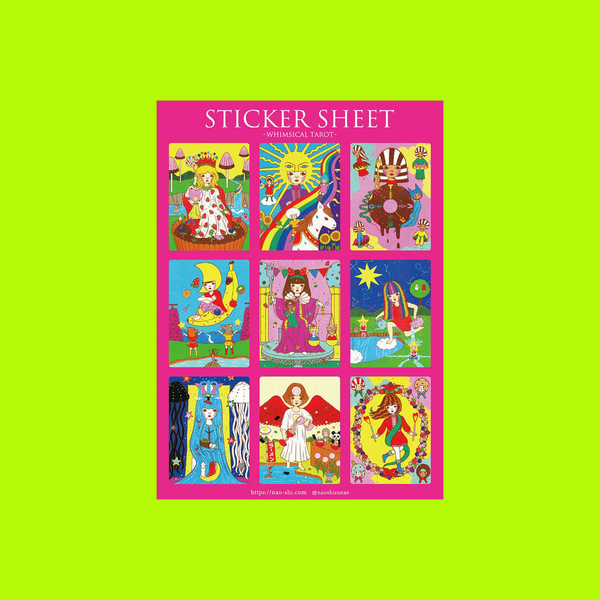Whimsical Tarot / Pink | Naoshi | Sticker Sheet