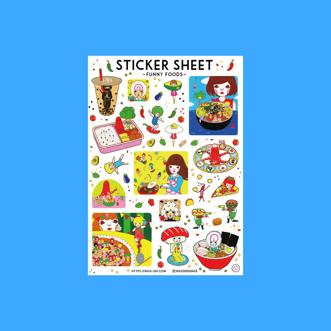 Weird Foods | Naoshi | Sticker Sheet
