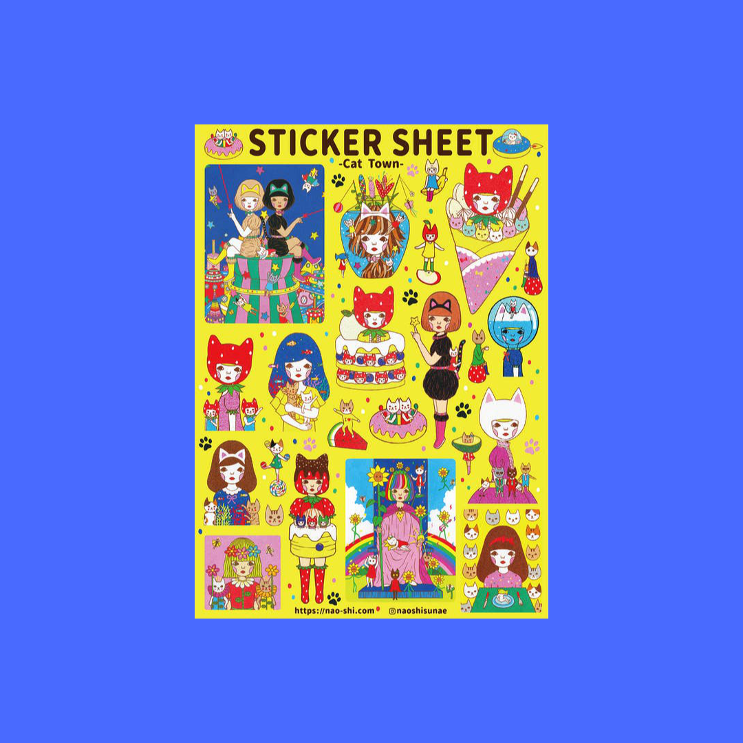 Cat Town | Naoshi | Sticker Sheet
