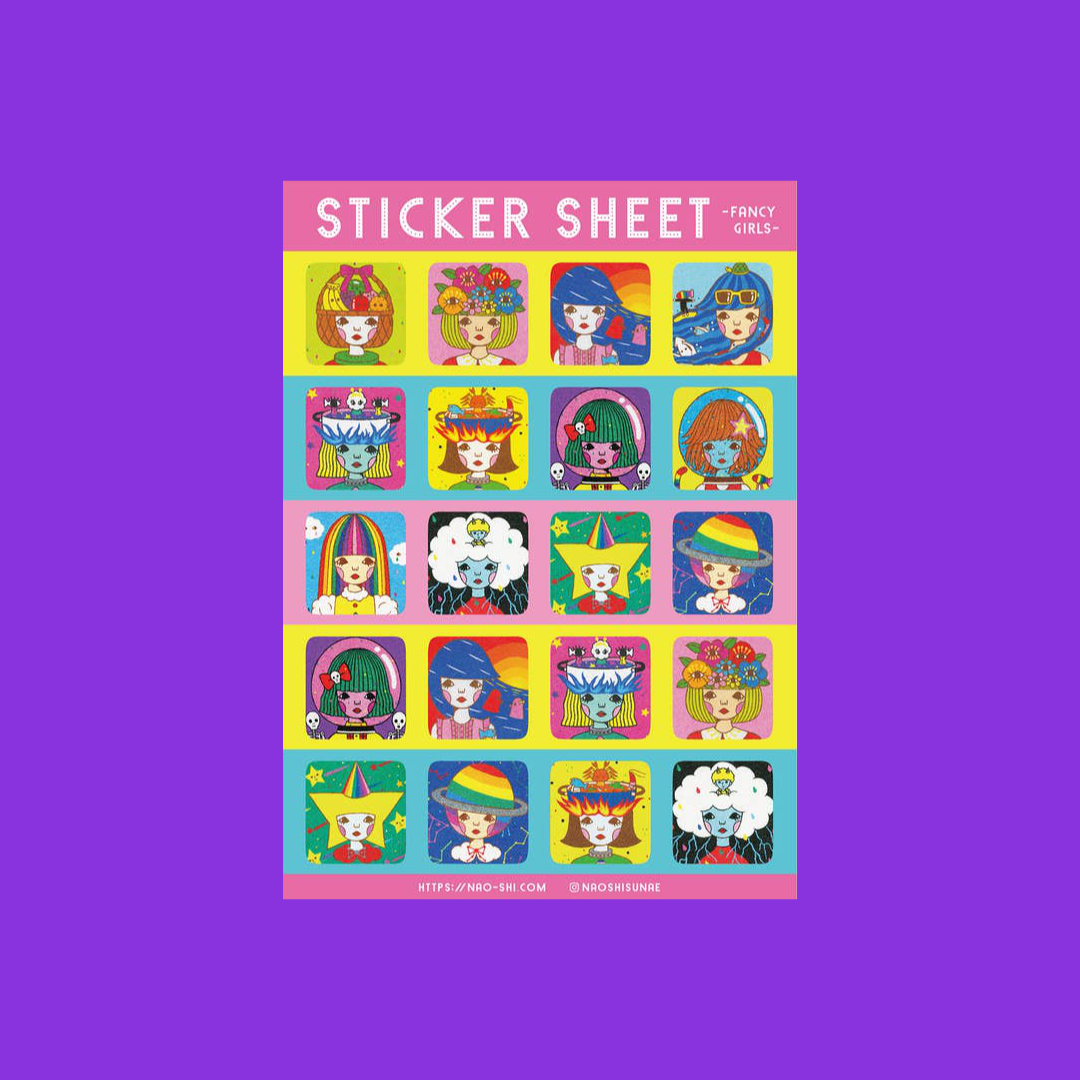 Fancy Girls | Naoshi | Sticker Sheet