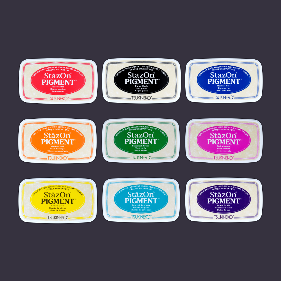 Pigment Ink - 9 Color Options | StāzOn Pigment | Ink Pad
