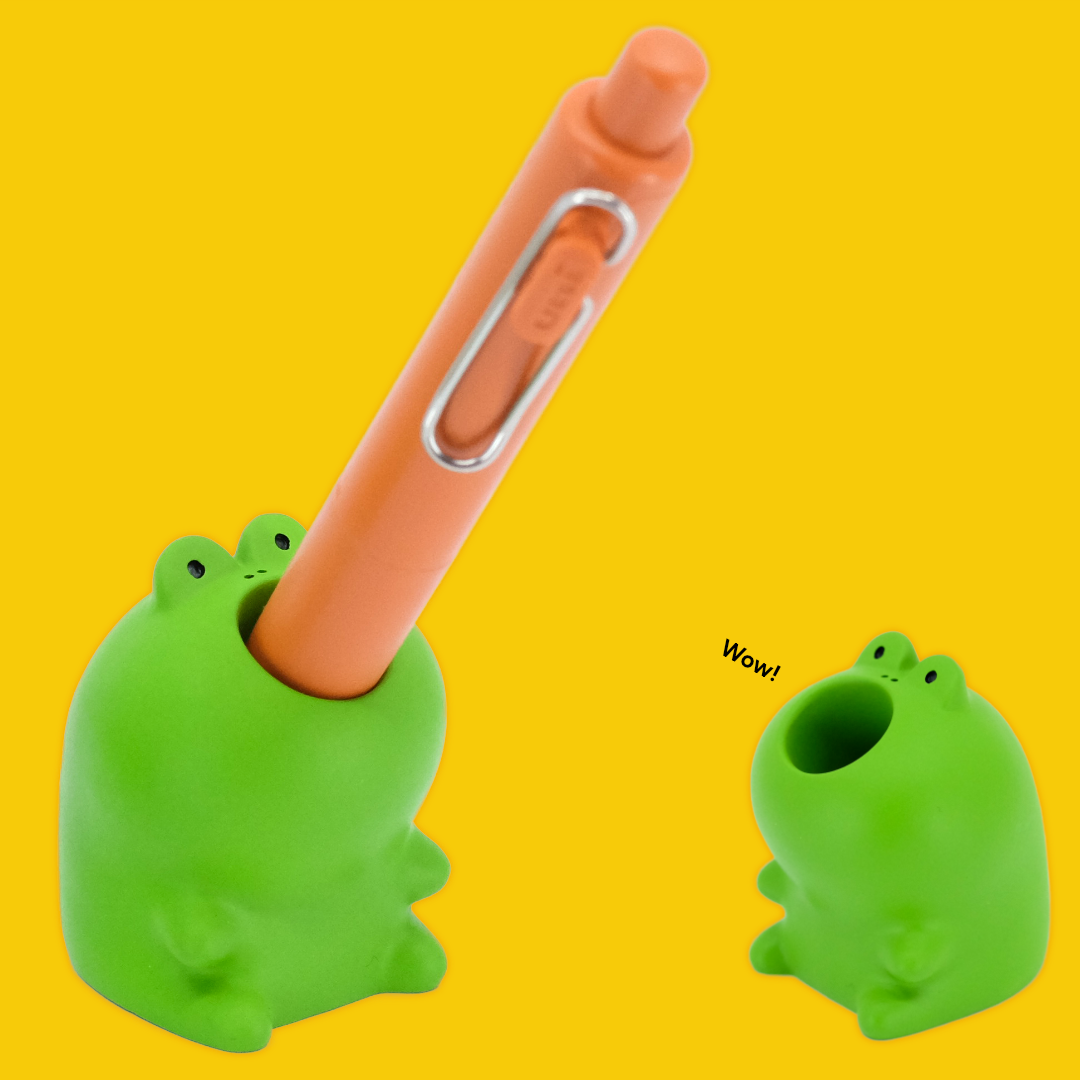 Harapeko Frog | Decole | Pen Stand