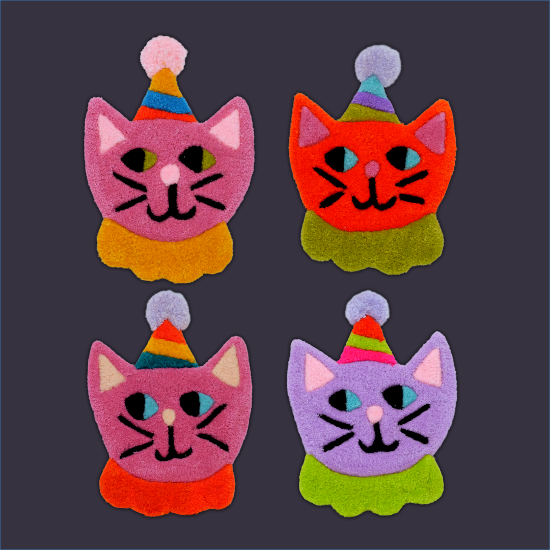 Clown Cat | Hi Cutie | Wall Rug